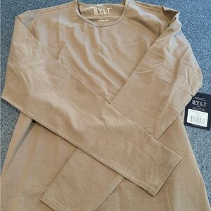 Men's Bylt Tan Long Sleeve Shirt - never worn -